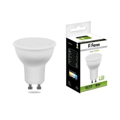 (10 шт.) Лампа светодиодная Feron MR16 GU10 9W 4000K Грибок матовая LB-560 25843