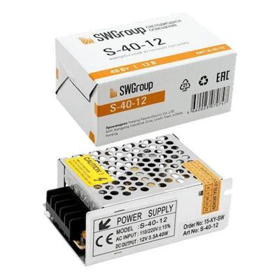 Блок питания 12V 40W IP20 3,33A SWG S 126