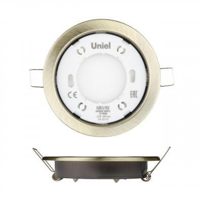 (10 шт.) Встраиваемый светильник (UL-00005056) Uniel GX53/H2 Antique Brass 10 Prom