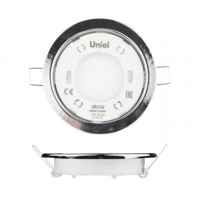 (10 шт.) Встраиваемый светильник (UL-00005052) Uniel GX53/H2 Chrome 10 Prom