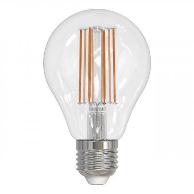 Лампа светодиодная филаментная (UL-00004870) Uniel E27 17W 3000K прозрачная LED-A70-17W/3000K/E27/CL PLS02WH