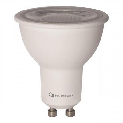 Лампа светодиодная диммируемая Наносвет GU10 8W 2700K прозрачная LH-MR16-D-8/GU10/827 L242