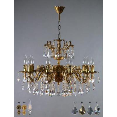 Ambiente 2118/10 AB Leaf crystal GRANADA люстра подвесная хрустальная