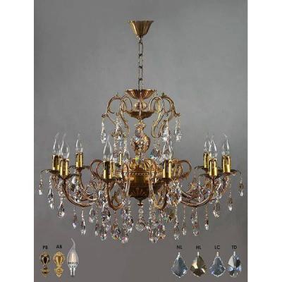 Ambiente 8888/10 AB Honey Leaf ALICANTE люстра подвесная хрустальная