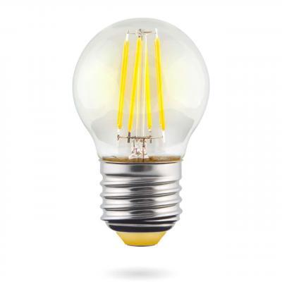 Лампа светодиодная филаментная Voltega E27 6W 4000К прозрачная VG10-G1E27cold6W-F 7024