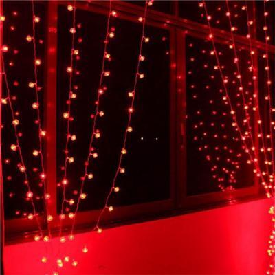 Занавес светодиодный уличный 300см красный (UL-00001362) Uniel ULD-C2030-240/SWK RED IP67