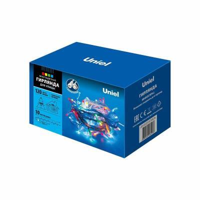 Уличная светодиодная гирлянда Uniel 220V разноцветный ULD-S1000-120/SWK Multi IP67 UL-00007202