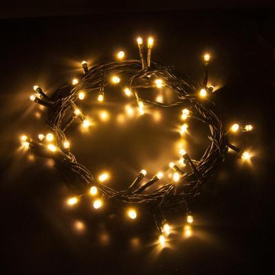 Новогодняя гирлянда Eurosvet Нить 5м 50LED теплый белый 400-001