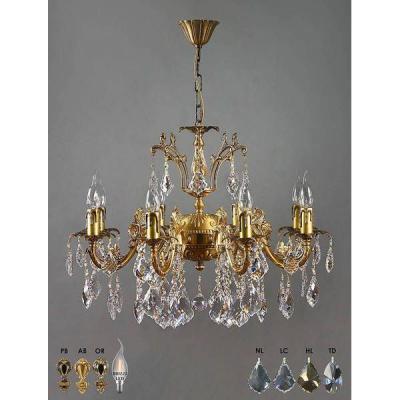 Ambiente 2118/8 AB Honey Leaf GRANADA люстра подвесная хрустальная
