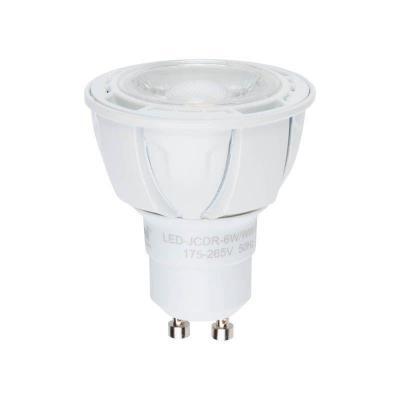 Лампа светодиодная диммируемая (UL-00003990) Uniel GU10 6W 3000K матовая LED-JCDR 6W/WW/GU10/FR/DIM PLP01WH