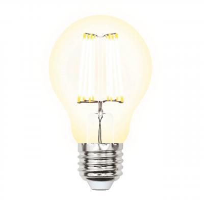 Лампа светодиодная филаментная (UL-00002625) Uniel E27 10W 3000K прозрачная LED-A60-10W/WW/E27/CL PLS02WH