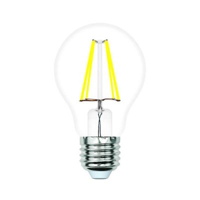 Лампа светодиодная филаментная Volpe LED-A60-SLF LED-A60-9W/4000K/E27/CL/SLF