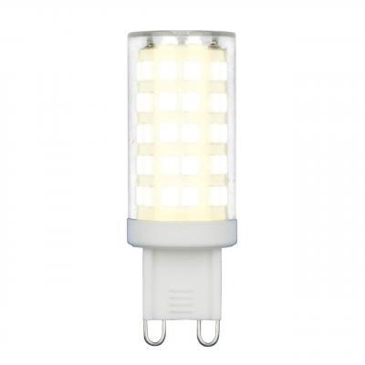Лампа светодиодная (UL-00006489) Uniel G9 9W 4000K прозрачная LED-JCD-9W/4000K/G9/CL GLZ09TR