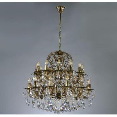 Ambiente 2118/12+12 PB Honey Leaf GRANADA люстра подвесная хрустальная