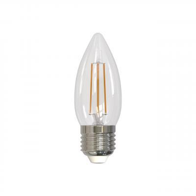 Лампа светодиодная филаментная (UL-00005162) Uniel E27 9W 3000K прозрачная LED-C35-9W/3000K/E27/CL PLS02WH