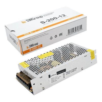 Блок питания 12V 200W IP20 16,7A SWG S 109