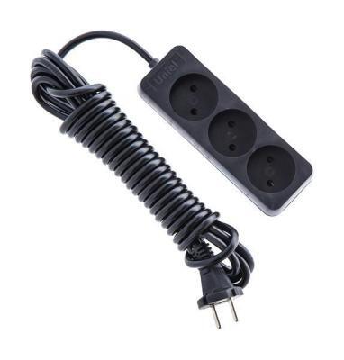 Удлинитель (UL-00003605) Uniel 3гн х 5м б/з Standard S-CD3-5 Black