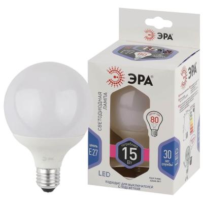 Лампа светодиодная ЭРА LED G90-15W-6000K-E27