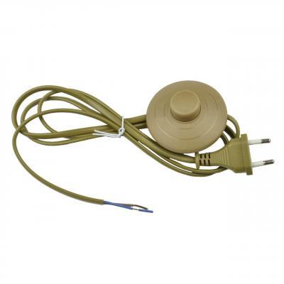 Шнур сетевой с вилкой и выключателем (UL-00004436) Uniel UCX-C20/02A-170 Brown